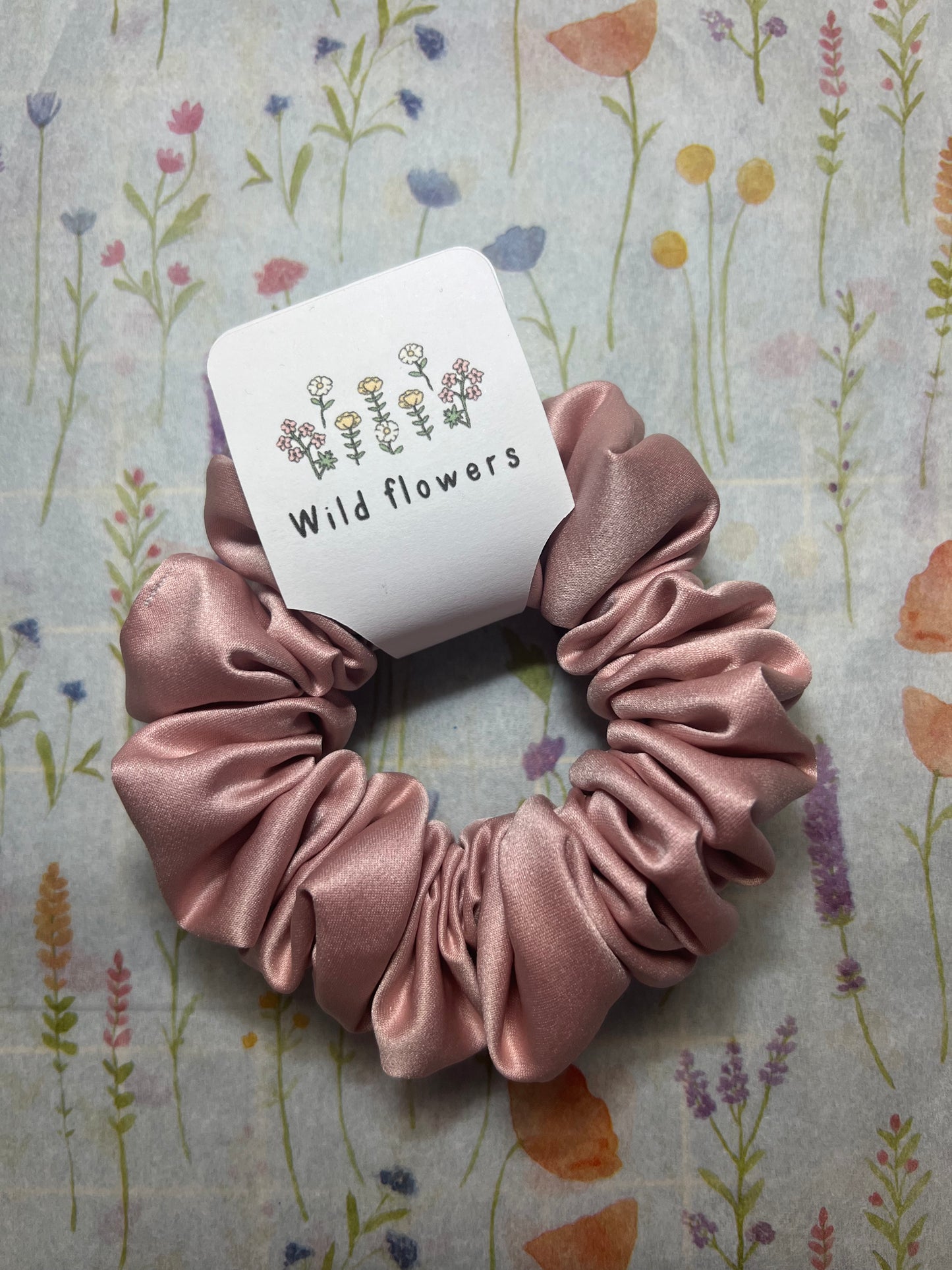 Matt Pink scrunchie