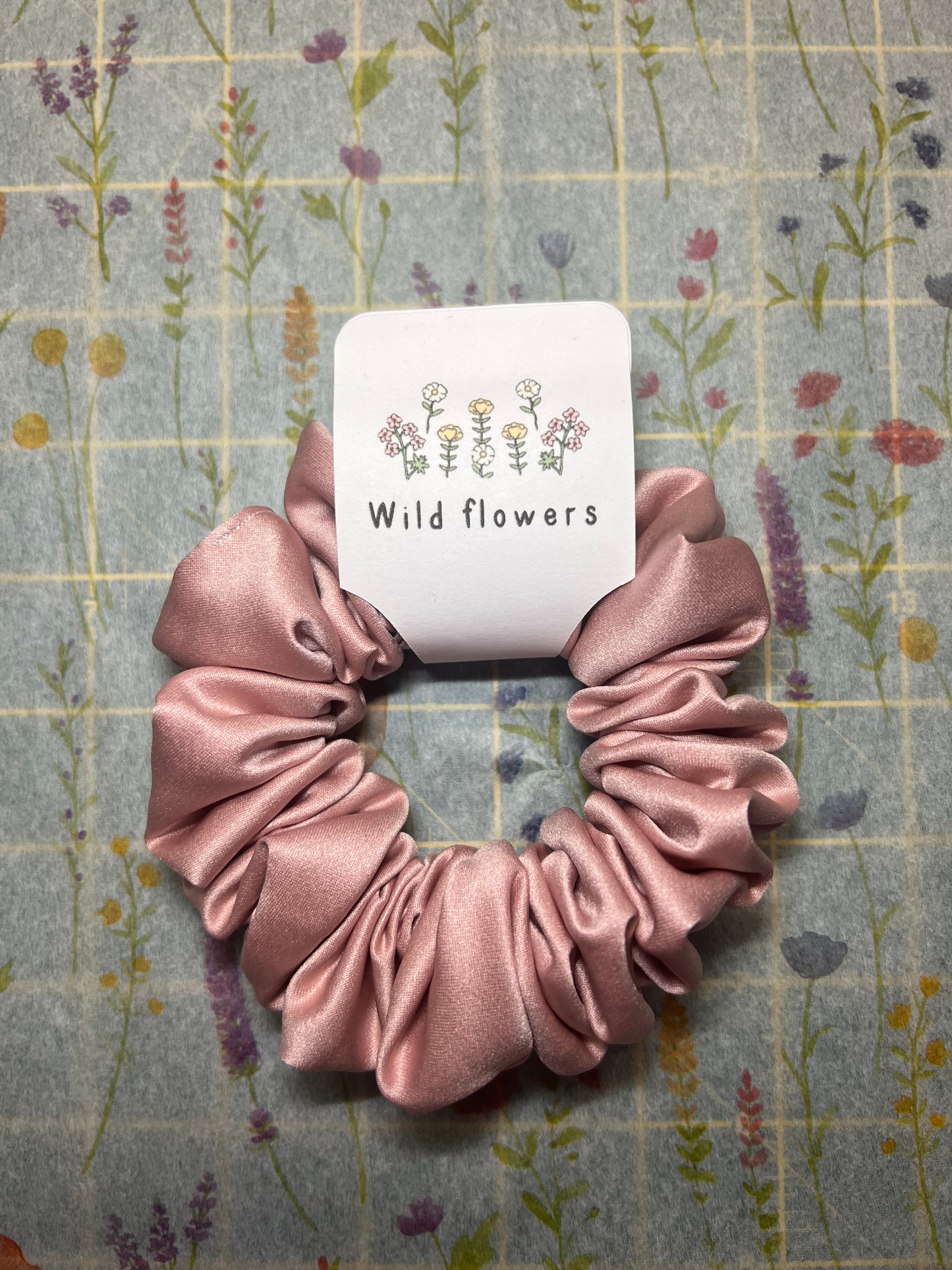 Matt Pink scrunchie