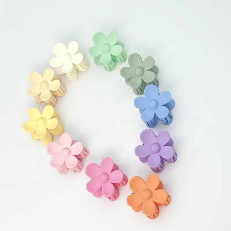 Mini Flower Claw Clips