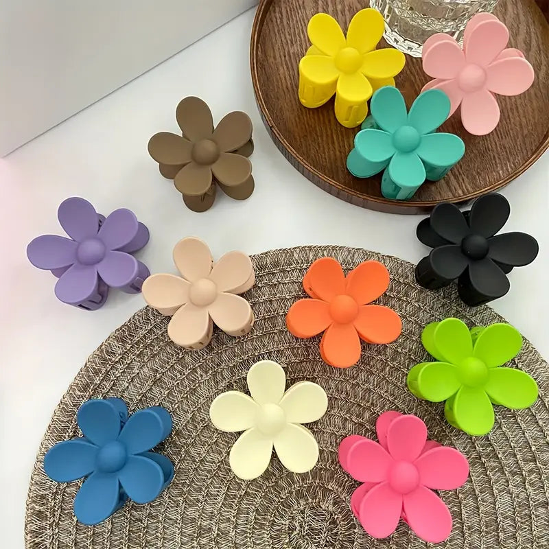 Large Flower Claw Clips