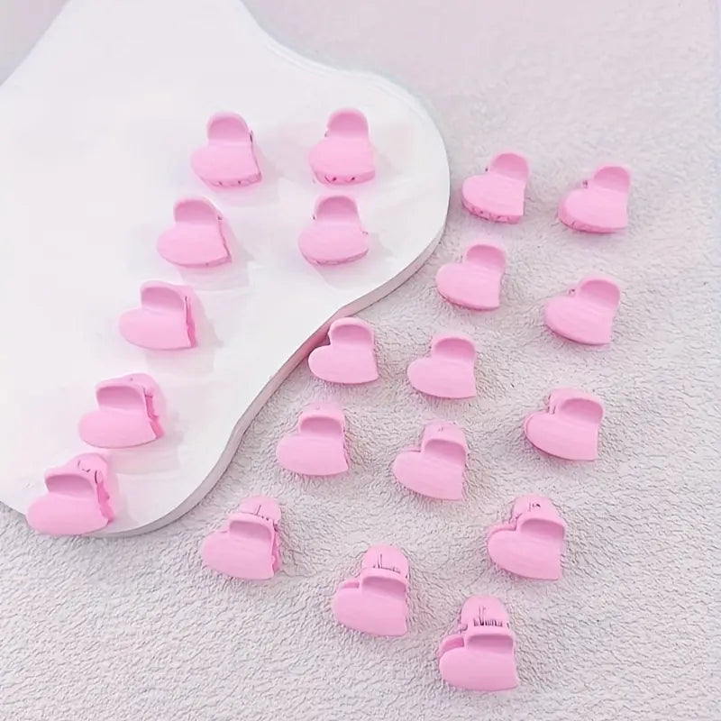 Tiny heart claw clips
